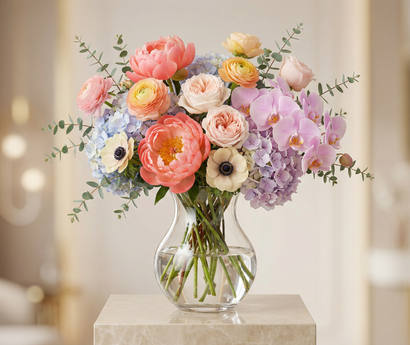 Flower In Glass Vase