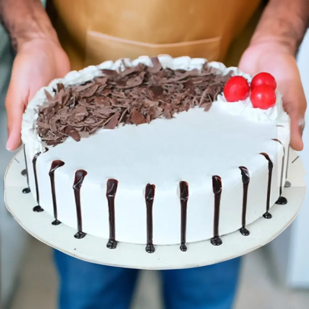 Snowy Black Forest Cake