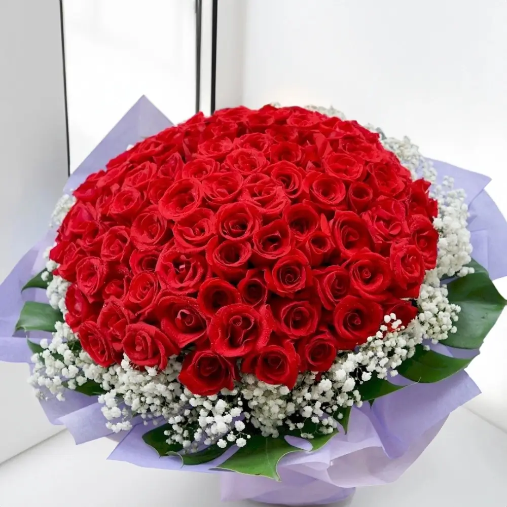Lush Red Rose Bouquet