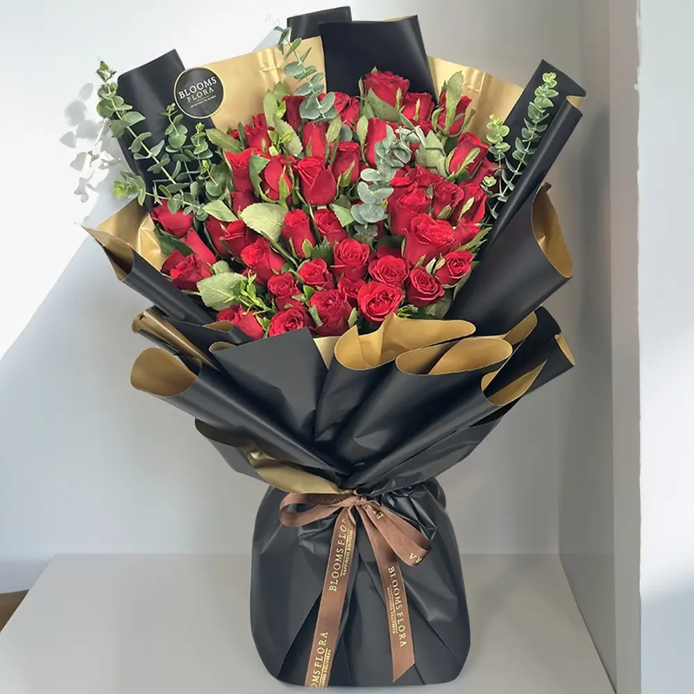 bouquet of 50 red roses