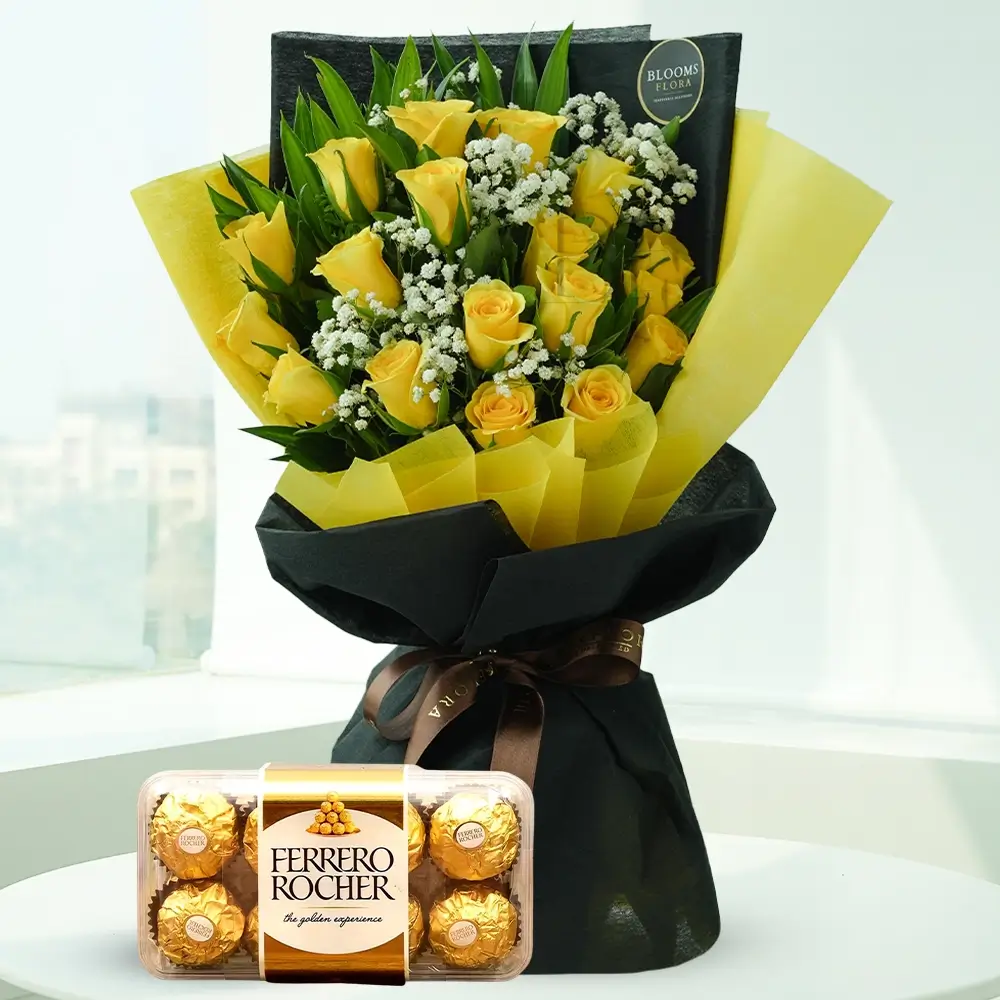 Roses Bouquet & Chocolate