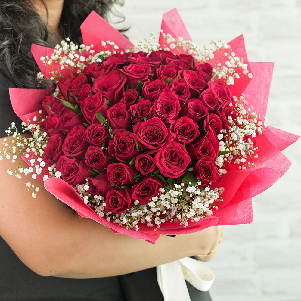 51 Red Roses Bouquet