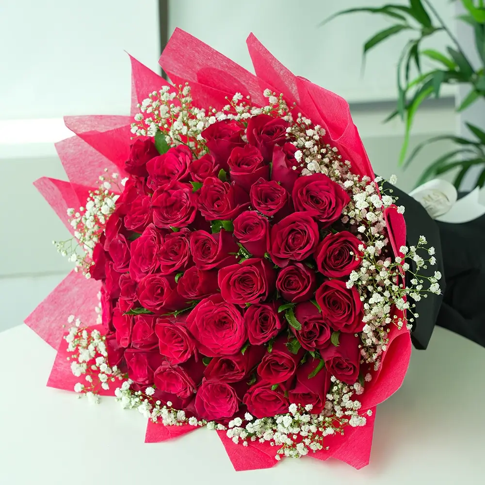 51 Red Roses Bouquet