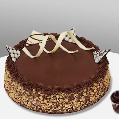 Premium Chocolate Walnut Truffle Cake
