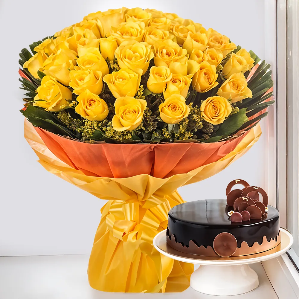 Bouquet & Cake