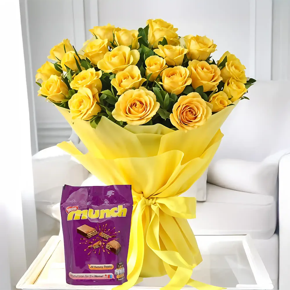 Roses Bouquet & Chocolates