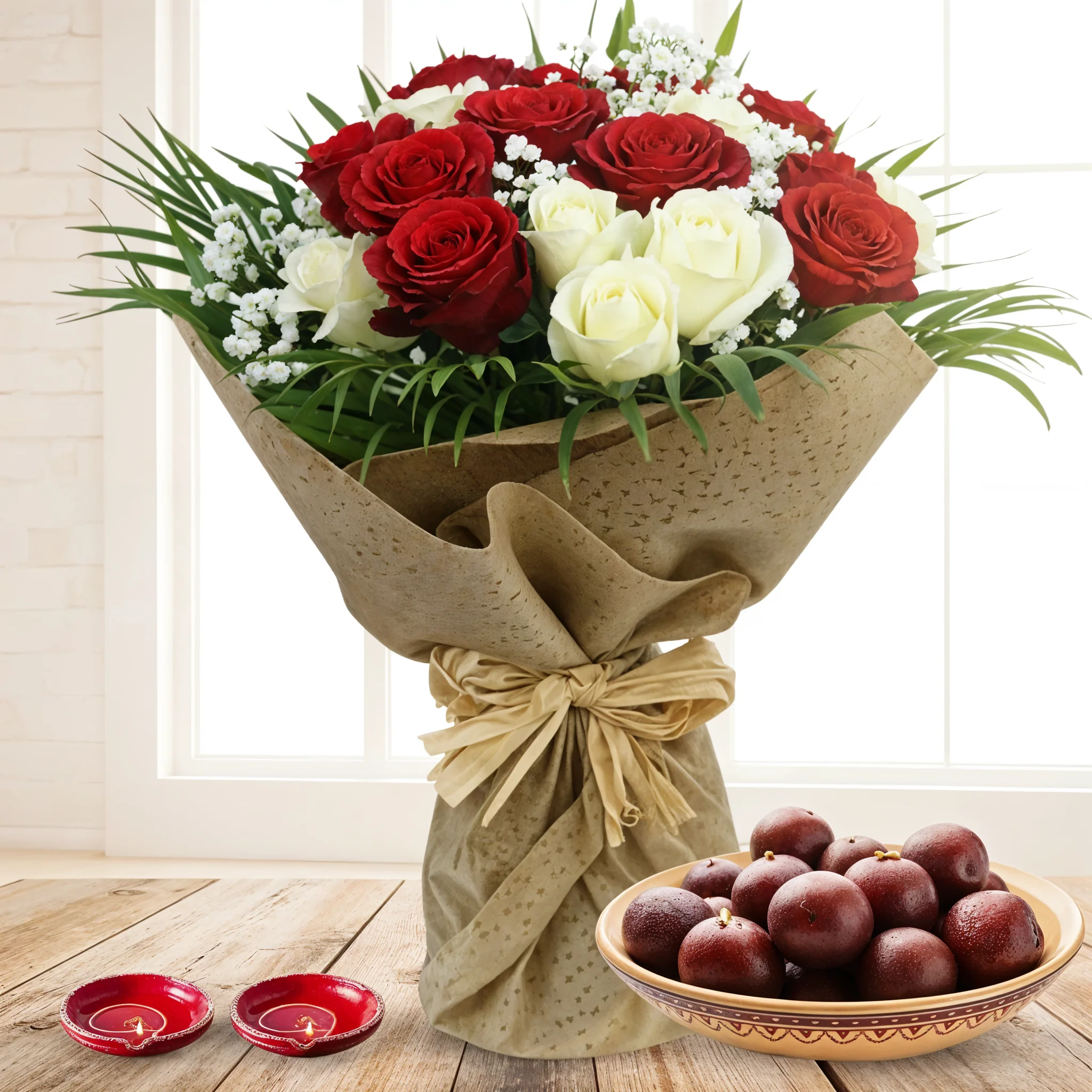 Flowers & Mithai Combo