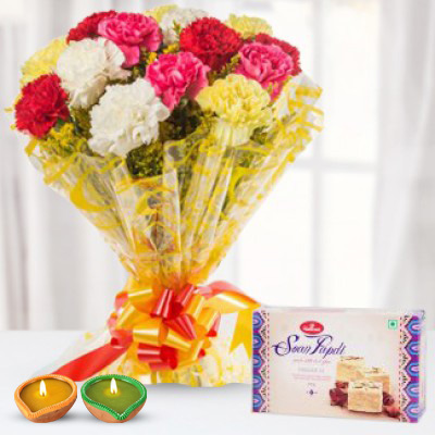 Soan Papdi and Carnations