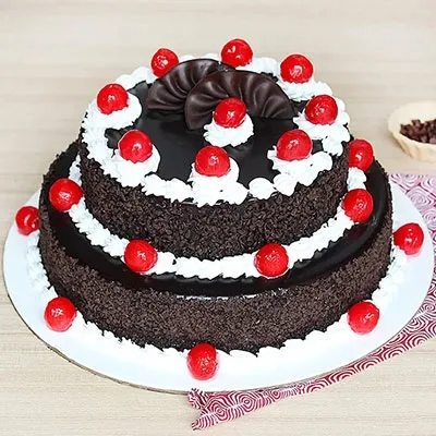 2 Tier Black Forest cake 3 KG