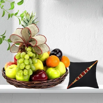 Fruit Basket with Free Rakhi