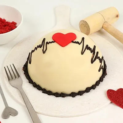 White Chocolate Pinata Cake